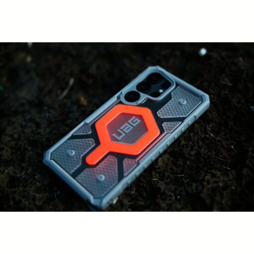 UAG รุ่น Pathfinder Clear with Magnetic Bundle - เคส Galaxy S25 Ultra - สี Active Lava/Lanyard - Image 18