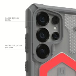 UAG รุ่น Pathfinder Clear with Magnetic Bundle - เคส Galaxy S25 Ultra - สี Active Lava/Lanyard