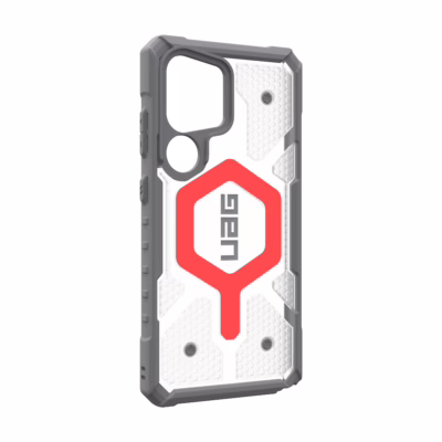 UAG รุ่น Pathfinder Clear with Magnetic Bundle - เคส Galaxy S25 Ultra - สี Active Lava/Lanyard