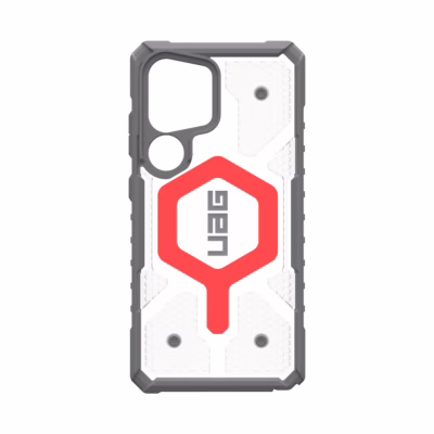 UAG รุ่น Pathfinder Clear with Magnetic Bundle - เคส Galaxy S25 Ultra - สี Active Lava/Lanyard