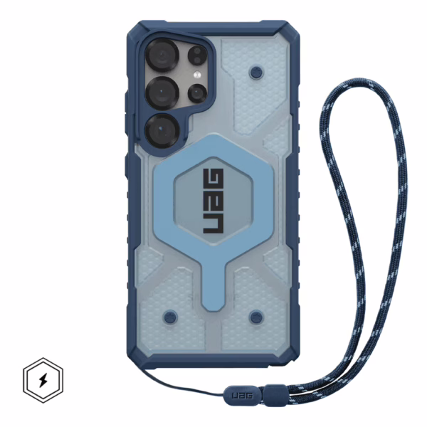 UAG รุ่น Pathfinder Clear with Magnetic Bundle - เคส Galaxy S25 Ultra - สี Blues/Lanyard