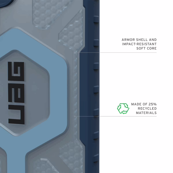 UAG รุ่น Pathfinder Clear with Magnetic Bundle - เคส Galaxy S25 Ultra - สี Blues/Lanyard
