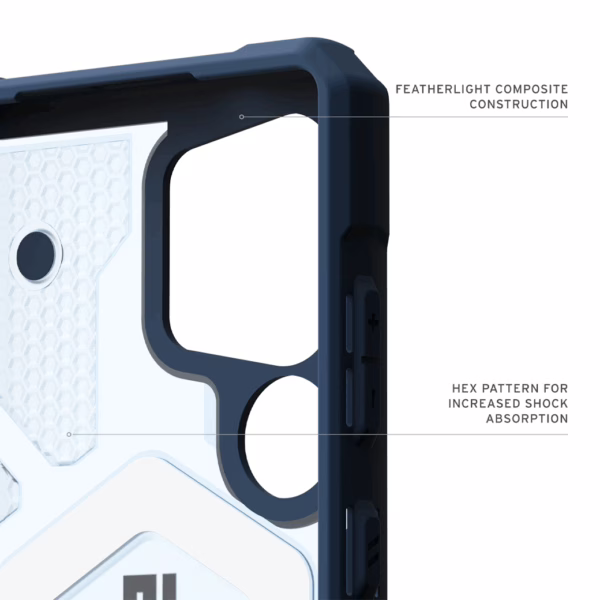 UAG รุ่น Pathfinder Clear with Magnetic Bundle - เคส Galaxy S25 Ultra - สี Blues/Lanyard