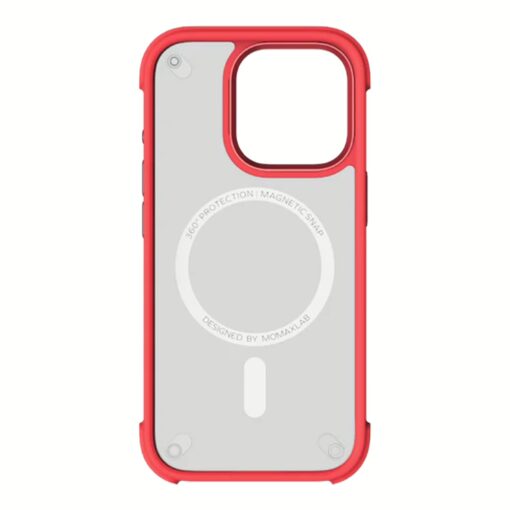 Momax รุ่น CaseForm Air (Magnetic) - เคส iPhone 16 Pro - สี Red - Image 3