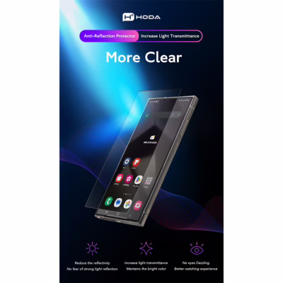 Hoda รุ่น Anti-Reflection (AR) Tempered Glass - ฟิล์มกระจก Galaxy S25 Plus - สี Clear