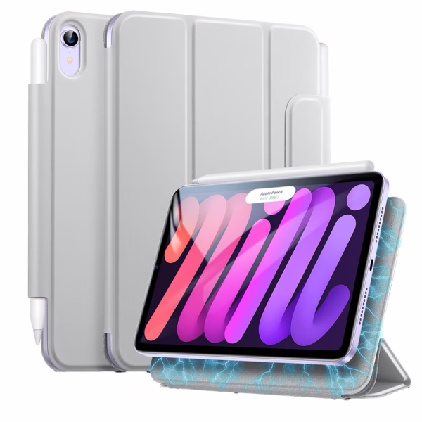 ESR รุ่น Rebound Magnetic - เคส iPad Mini (7th/6th Gen) - สี Grey