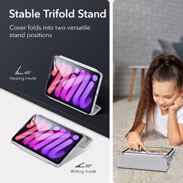 ESR รุ่น Rebound Magnetic - เคส iPad Mini (7th/6th Gen) - สี Grey