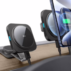 ESR รุ่น Touchscreen Wireless Car Charger (HaloLock) - แท่นชาร์จไร้สายในรถ - สี Black - Image 2