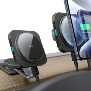 ESR รุ่น Touchscreen Wireless Car Charger (HaloLock) - แท่นชาร์จไร้สายในรถ - สี Black