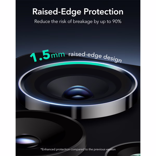 ESR รุ่น Armorite Camera Lens - กระจกเลนส์กล้อง Galaxy S25 Ultra - สี Black