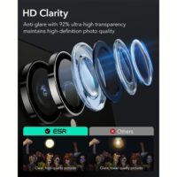 ESR รุ่น Armorite Camera Lens - กระจกเลนส์กล้อง Galaxy S25 Ultra - สี Black