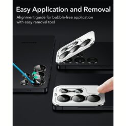 ESR รุ่น Armorite Camera Lens - กระจกเลนส์กล้อง Galaxy S25 Ultra - สี Black