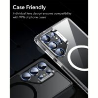 ESR รุ่น Armorite Camera Lens - กระจกเลนส์กล้อง Galaxy S25 Ultra - สี Black