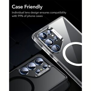 ESR รุ่น Armorite Camera Lens - กระจกเลนส์กล้อง Galaxy S25 Ultra - สี Black