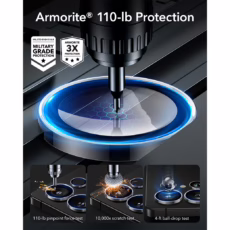 ESR รุ่น Armorite Camera Lens - กระจกเลนส์กล้อง Galaxy S25 Ultra - สี Clear