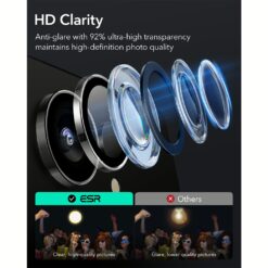 ESR รุ่น Armorite Camera Lens - กระจกเลนส์กล้อง Galaxy S25 Ultra - สี Clear
