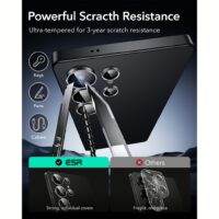 ESR รุ่น Armorite Camera Lens - กระจกเลนส์กล้อง Galaxy S25 Ultra - สี Clear