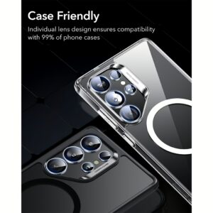 ESR รุ่น Armorite Camera Lens - กระจกเลนส์กล้อง Galaxy S25 Ultra - สี Clear