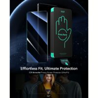 ESR รุ่น Privacy Glass Screen - ฟิล์มกระจก Galaxy S25 Ultra - สี Black (1 Pack)