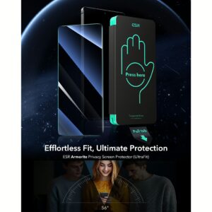 ESR รุ่น Privacy Glass Screen - ฟิล์มกระจก Galaxy S25 Ultra - สี Black (1 Pack)