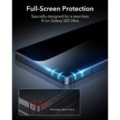 ESR รุ่น Privacy Glass Screen - ฟิล์มกระจก Galaxy S25 Ultra - สี Black (1 Pack)
