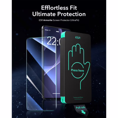 ESR รุ่น Tempered Glass Screen - ฟิล์มกระจก Galaxy S25 Ultra - สี Clear (2 แพ็ค)