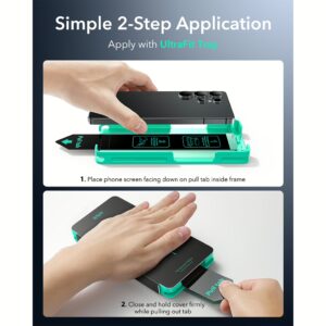 ESR รุ่น Tempered Glass Screen - ฟิล์มกระจก Galaxy S25 Ultra - สี Clear (2 แพ็ค) 10 ESR รุ่น Tempered Glass Screen - ฟิล์มกระจก Galaxy S25 Ultra - สี Clear (2 แพ็ค)