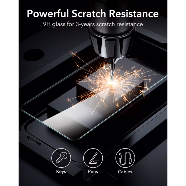 ESR รุ่น Tempered Glass Screen - ฟิล์มกระจก Galaxy S25 Ultra - สี Clear (2 แพ็ค)