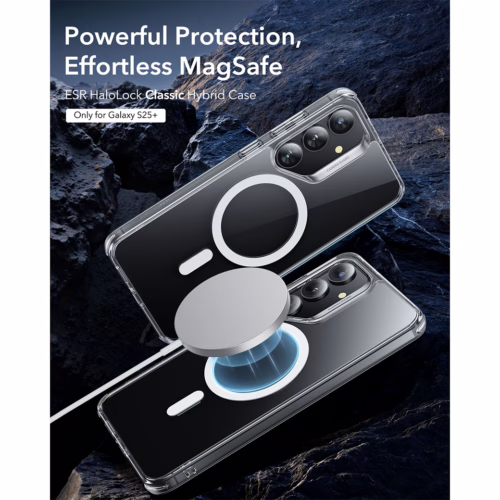 ESR รุ่น Classic Hybrid Case (HaloLock) - เคส Galaxy S25 Plus - สี Clear
