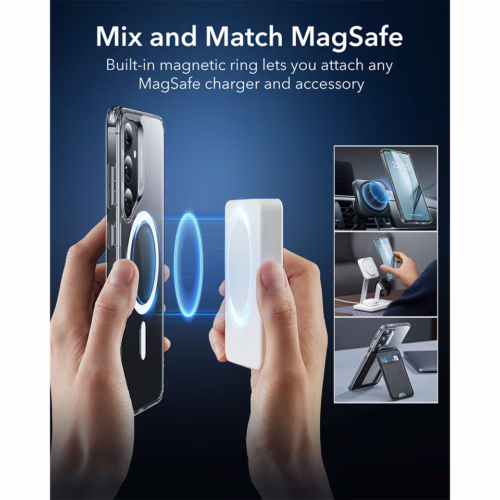 ESR รุ่น Classic Hybrid Case (HaloLock) - เคส Galaxy S25 Plus - สี Clear