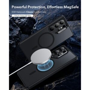 ESR รุ่น Classic Hybrid Case (HaloLock) - เคส Galaxy S25 Ultra - สี Frosted Black