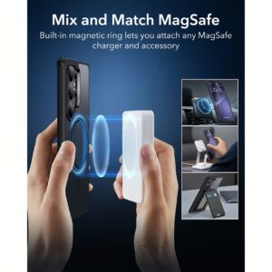 ESR รุ่น Classic Hybrid Case (HaloLock) - เคส Galaxy S25 Ultra - สี Frosted Black