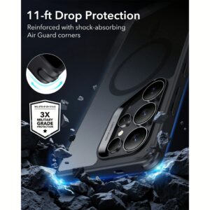 ESR รุ่น Classic Hybrid Case (HaloLock) - เคส Galaxy S25 Ultra - สี Frosted Black