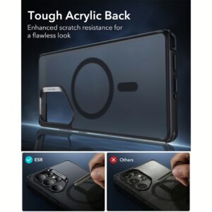 ESR รุ่น Classic Hybrid Case (HaloLock) - เคส Galaxy S25 Ultra - สี Frosted Black