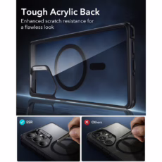 ESR รุ่น Classic Hybrid Case (HaloLock) - เคส Galaxy S25 Ultra - สี Clear Black