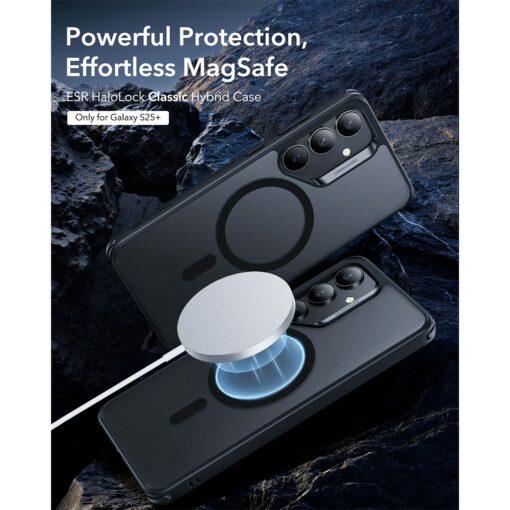 ESR รุ่น Classic Hybrid Case (HaloLock) - เคส Galaxy S25 Plus - สี Frosted Black - Image 2