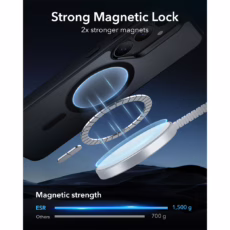 ESR รุ่น Classic Hybrid Case (HaloLock) - เคส Galaxy S25 Plus - สี Frosted Black