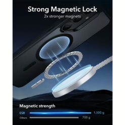 ESR รุ่น Classic Hybrid Case (HaloLock) - เคส Galaxy S25 Plus - สี Frosted Black