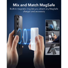 ESR รุ่น Classic Hybrid Case (HaloLock) - เคส Galaxy S25 Plus - สี Clear Black