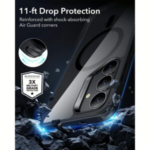 ESR รุ่น Classic Hybrid Case (HaloLock) - เคส Galaxy S25 Plus - สี Clear Black