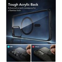 ESR รุ่น Classic Hybrid Case (HaloLock) - เคส Galaxy S25 Plus - สี Clear Black