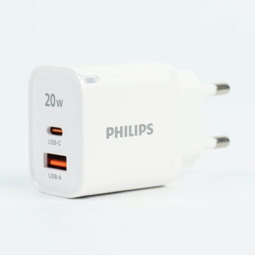 Philips หัวชาร์จ รุ่น PD20W อะแดปเตอร์ 2 พอร์ต - สี White - Image 6