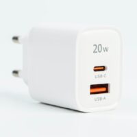 Philips หัวชาร์จ รุ่น PD20W อะแดปเตอร์ 2 พอร์ต - สี White