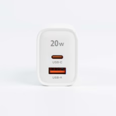 Philips หัวชาร์จ รุ่น PD20W อะแดปเตอร์ 2 พอร์ต - สี White