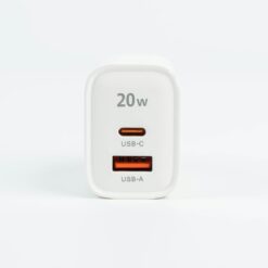 Philips หัวชาร์จ รุ่น PD20W อะแดปเตอร์ 2 พอร์ต - สี White
