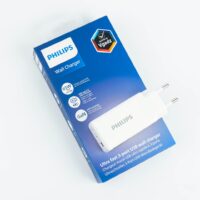 Philips หัวชาร์จ รุ่น PD65W อะแดปเตอร์ 3 พอร์ต ชาร์จไว PD QC 3.0 GaN - สี White
