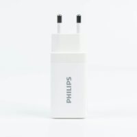 Philips หัวชาร์จ รุ่น PD65W อะแดปเตอร์ 3 พอร์ต ชาร์จไว PD QC 3.0 GaN - สี White