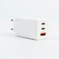 Philips หัวชาร์จ รุ่น PD65W อะแดปเตอร์ 3 พอร์ต ชาร์จไว PD QC 3.0 GaN - สี White