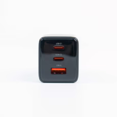 Philips หัวชาร์จ รุ่น PD65W อะแดปเตอร์ 3 พอร์ต ชาร์จไว PD QC 3.0 GaN - สี Black