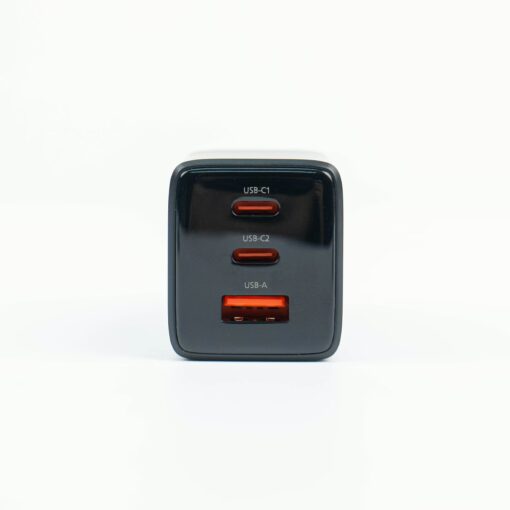 Philips หัวชาร์จ รุ่น PD65W อะแดปเตอร์ 3 พอร์ต ชาร์จไว PD QC 3.0 GaN - สี Black - Image 9